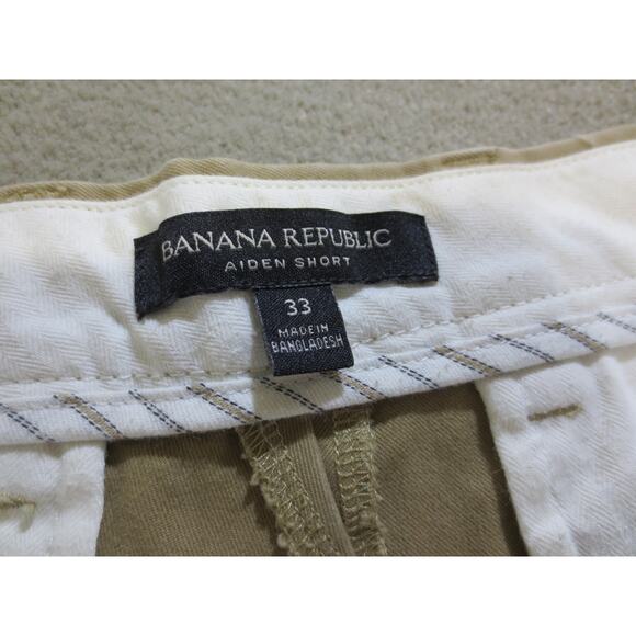 Banana Republic Mens Shorts 33 Aiden Short Brown Chino - Picture 3 of 7